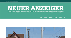 Desktop Screenshot of neueranzeiger.ch